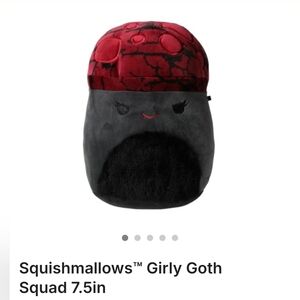 Squishmallows Girly Goth Squad 7.5" Gert 2024 Limited Edition New in Plastic